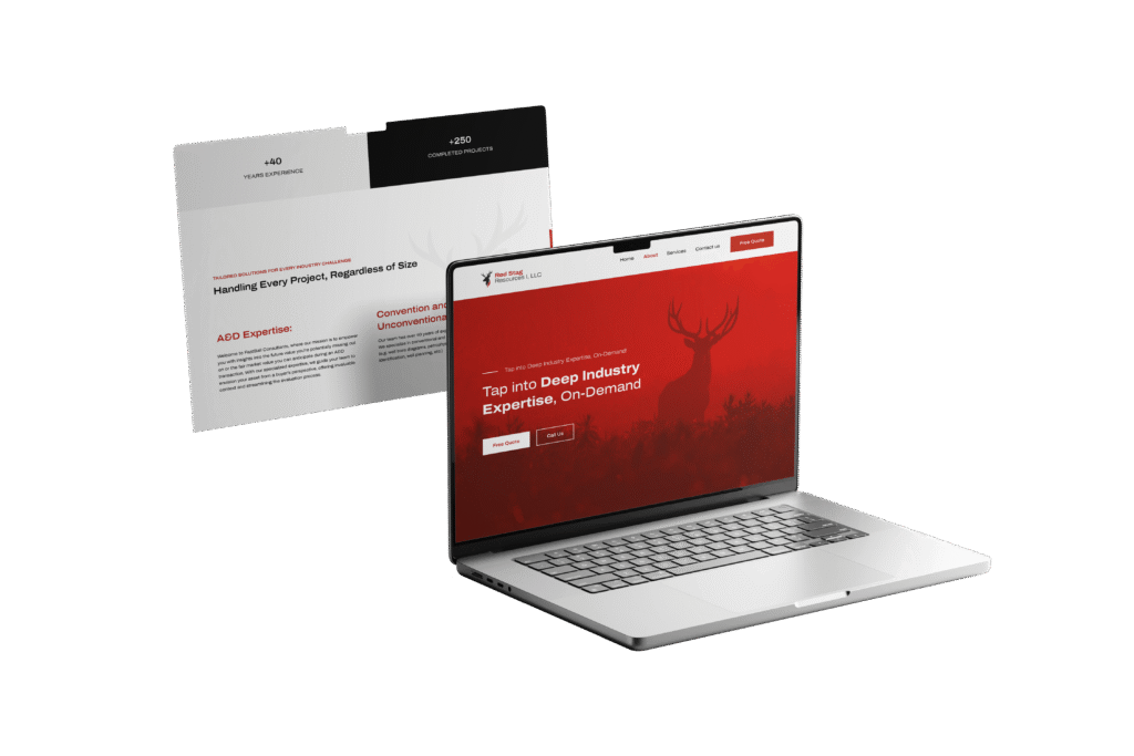 RESPONSIVE WEBSITE Red Stag