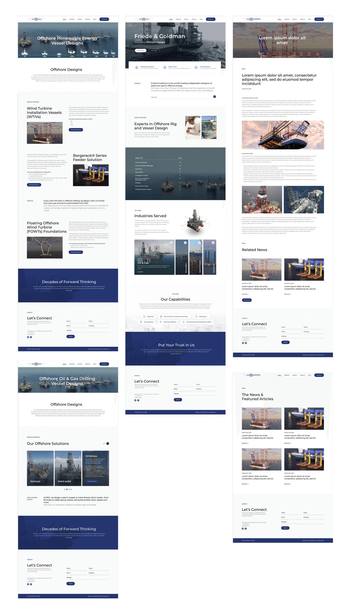 Website Layout Friede & Goldman